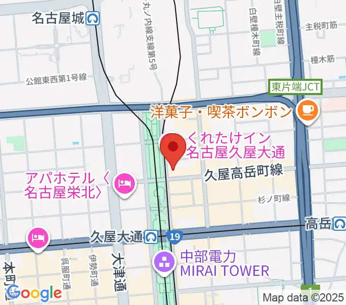 ポエポエ名古屋の地図