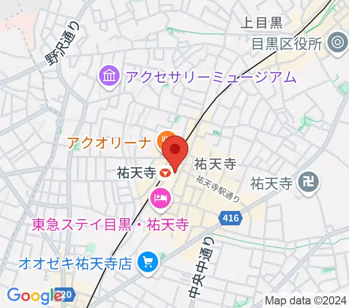 ポエポエ東京の地図