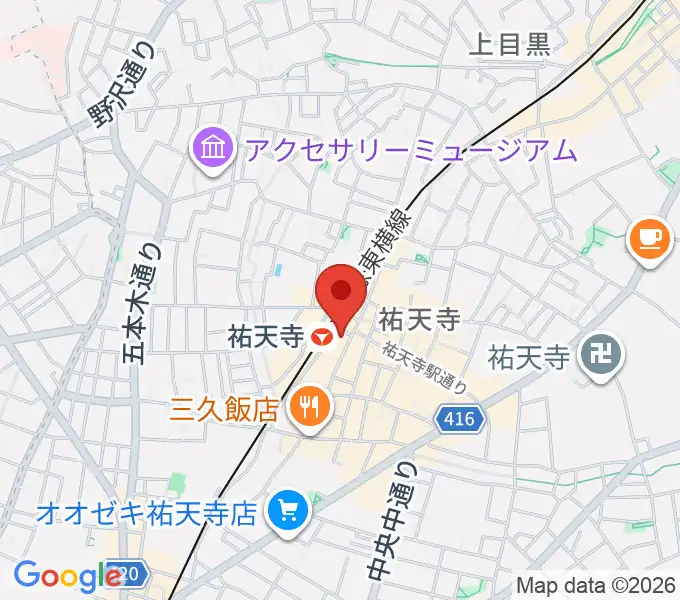 ポエポエ東京の地図