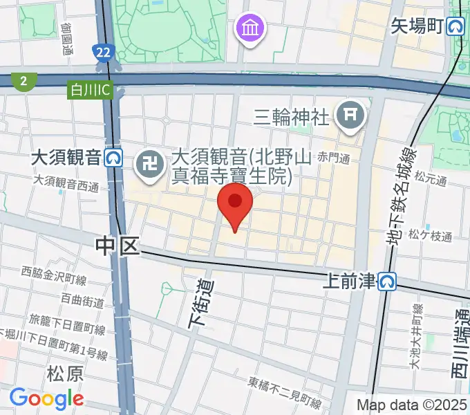 リアルスタンダードの地図