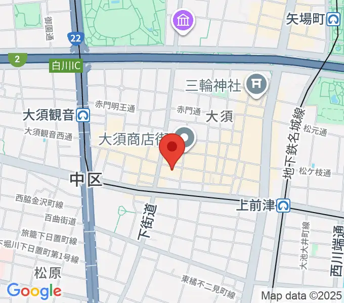 リアルスタンダードの地図