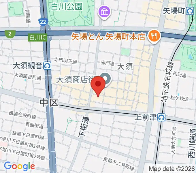 リアルスタンダードの地図