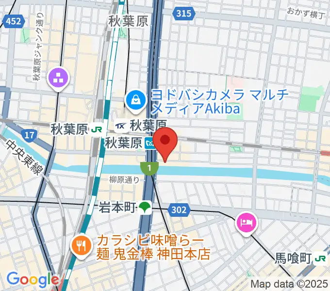 ドラムステーション・リボレ秋葉原の地図