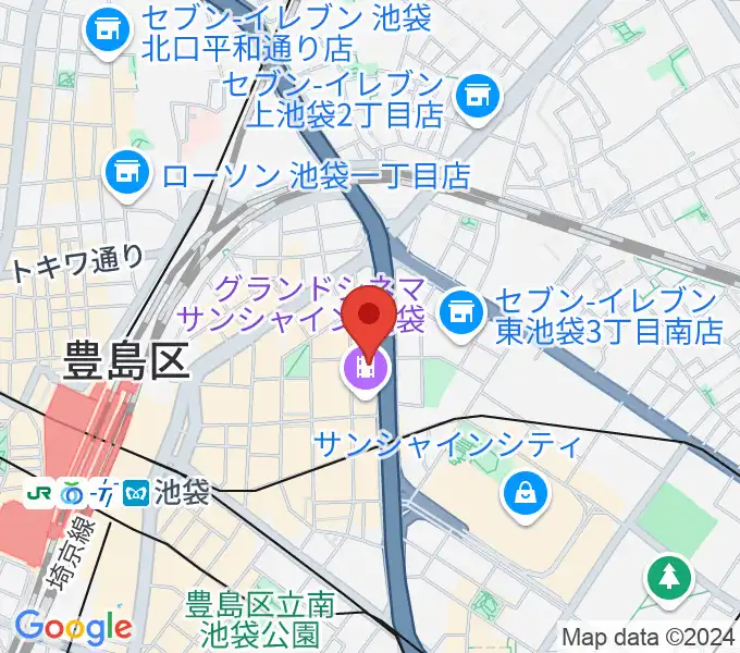 フジゲンカスタムハウス池袋の地図