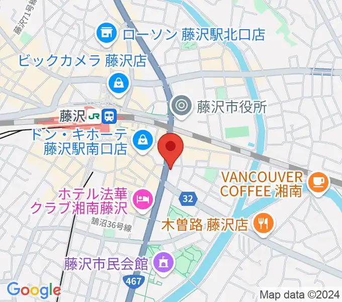 ミュージックアベニュー藤沢 ヤマハミュージックの地図