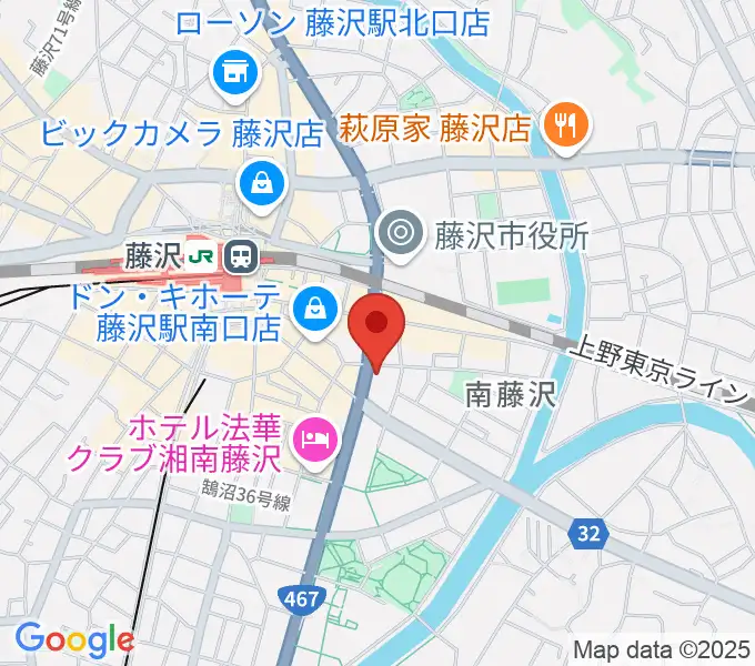 ミュージックアベニュー藤沢 ヤマハミュージックの地図