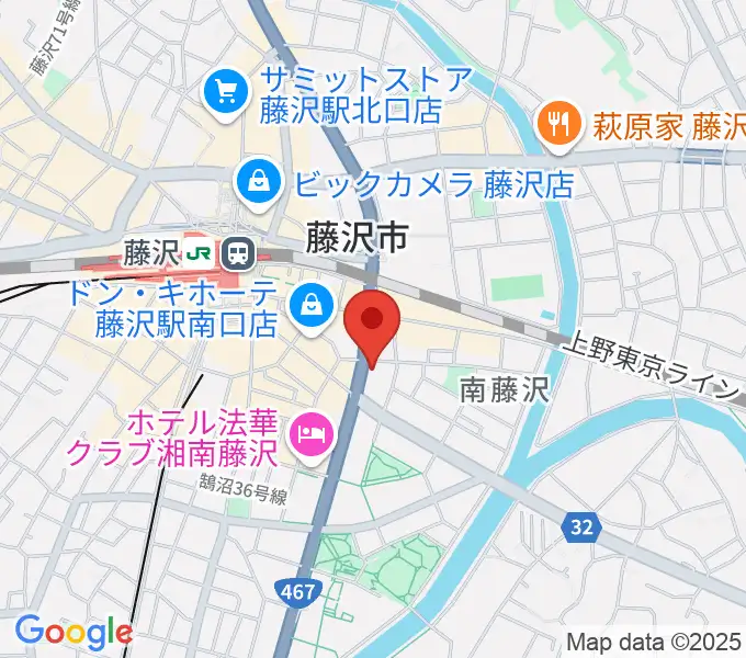 ミュージックアベニュー藤沢 ヤマハミュージックの地図