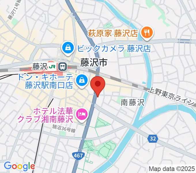 ミュージックアベニュー藤沢 ヤマハミュージックの地図