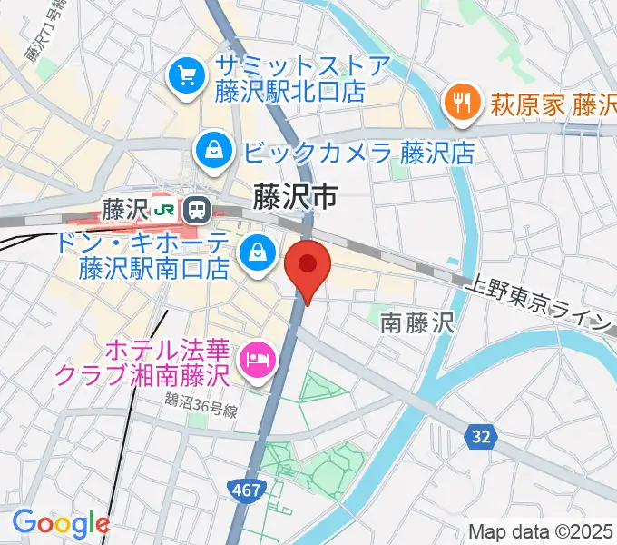 ミュージックアベニュー藤沢 ヤマハミュージックの地図