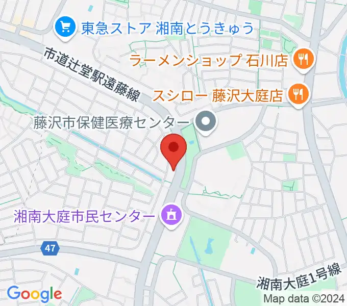 湘南ライフタウンセンター ヤマハミュージックの地図