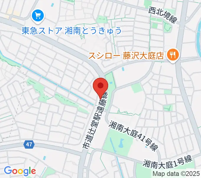 湘南ライフタウンセンター ヤマハミュージックの地図