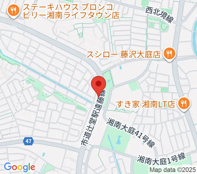 湘南ライフタウンセンター ヤマハミュージックの地図