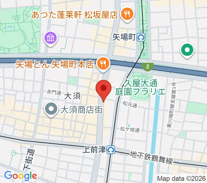 BIGBOSS名古屋の地図