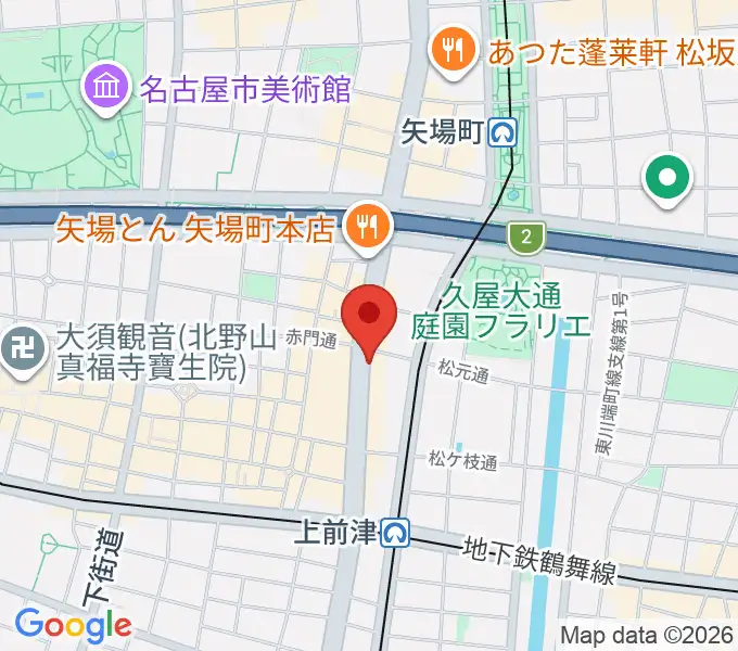 BIGBOSS名古屋の地図