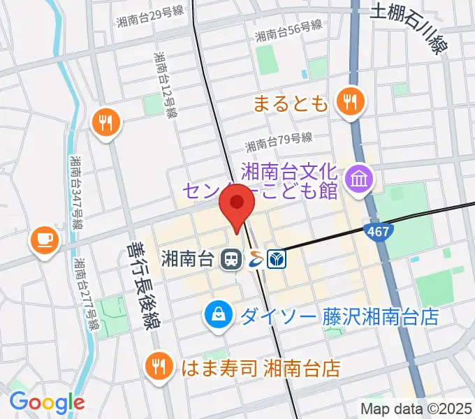 湘南台西口センター ヤマハミュージックの地図