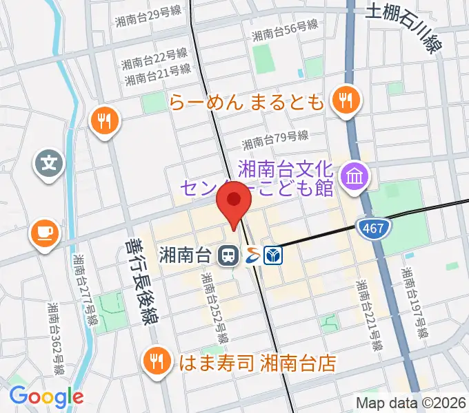 湘南台西口センター ヤマハミュージックの地図