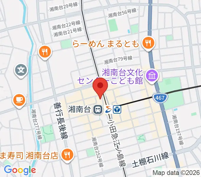 湘南台西口センター ヤマハミュージックの地図