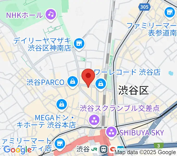 ESP渋谷クラフトハウスの地図