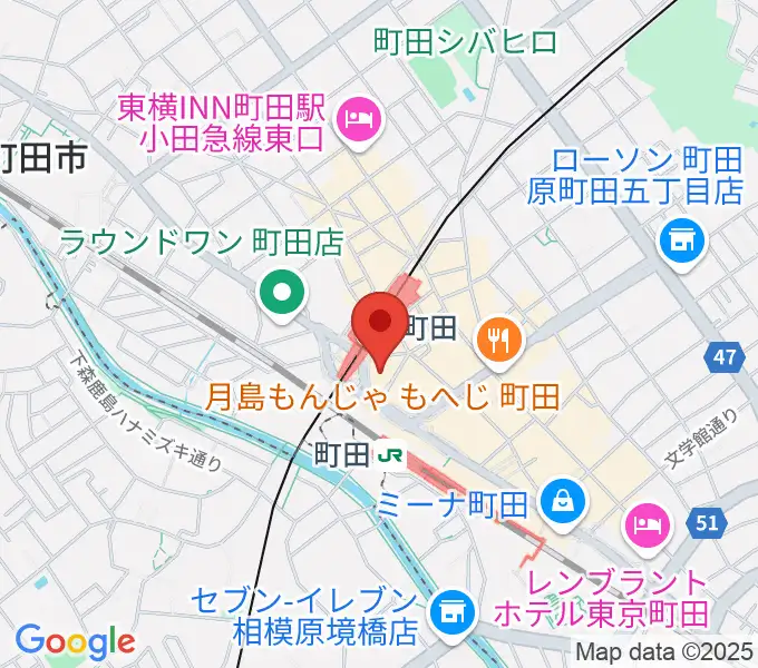 クロサワ楽器町田店の地図
