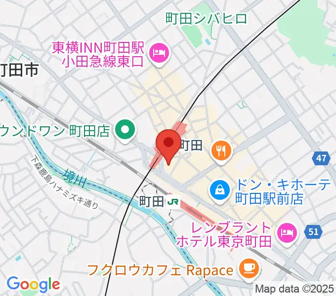 クロサワ楽器町田店の地図