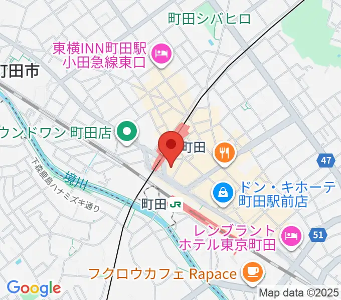クロサワ楽器町田店の地図