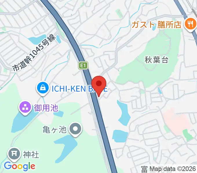 アリヨシミュージックハウスの地図