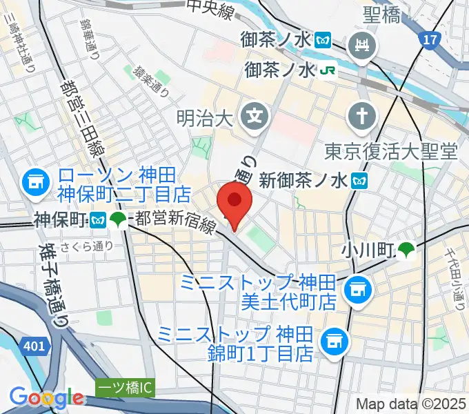 クロサワ楽器 G-CLUB TOKYOの地図