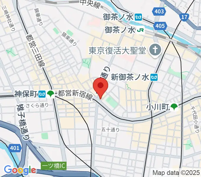クロサワ楽器 G-CLUB TOKYOの地図