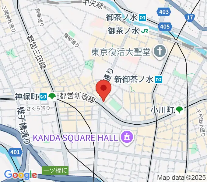 クロサワ楽器 G-CLUB TOKYOの地図