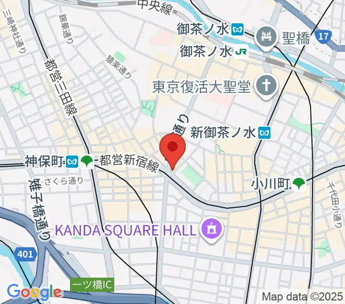 クロサワ楽器 G-CLUB TOKYOの地図