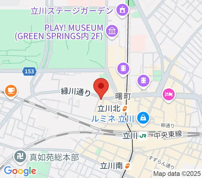 宮地楽器ミュージックスクエア立川の地図