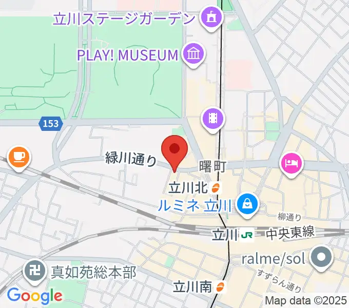 宮地楽器ミュージックスクエア立川の地図