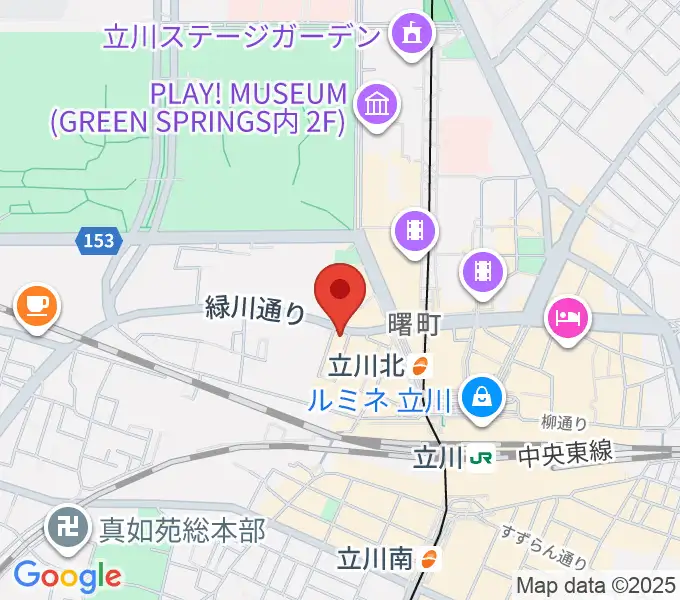 宮地楽器ミュージックスクエア立川の地図