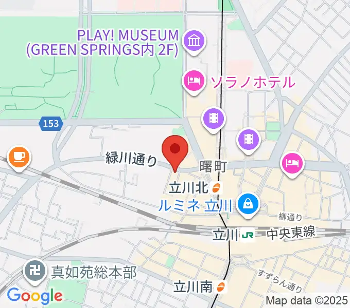 宮地楽器ミュージックスクエア立川の地図
