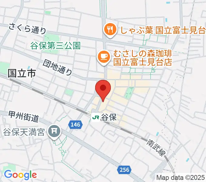 谷保センター ヤマハミュージックの地図