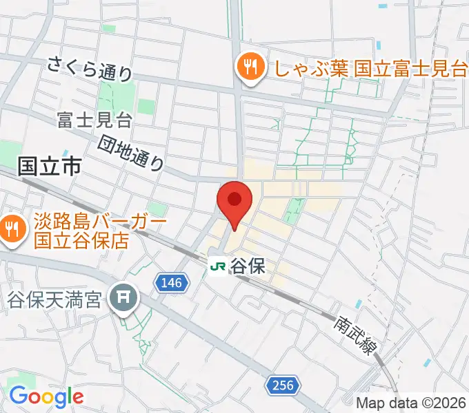 谷保センター ヤマハミュージックの地図