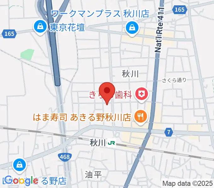 宮地楽器 あきる野センターの地図