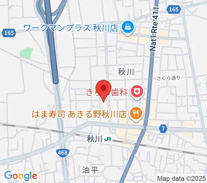宮地楽器 あきる野センターの地図