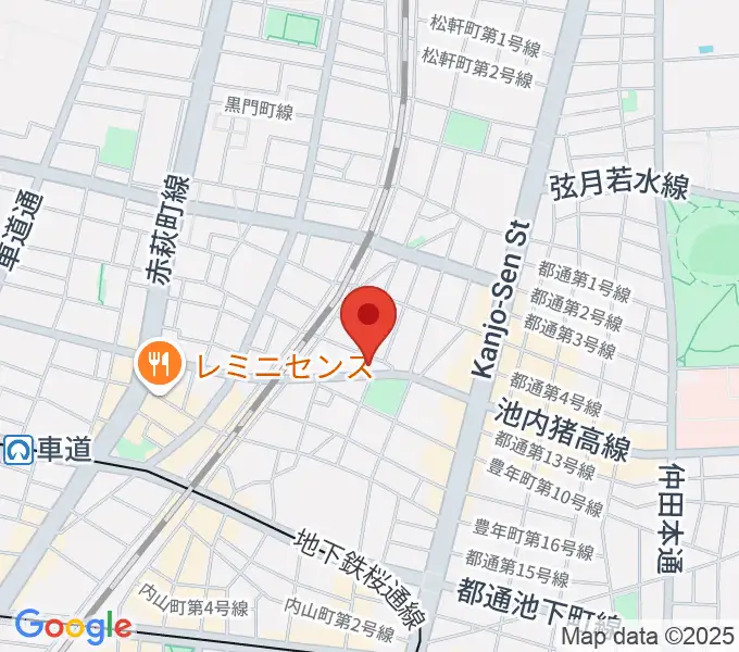 植村楽器の地図
