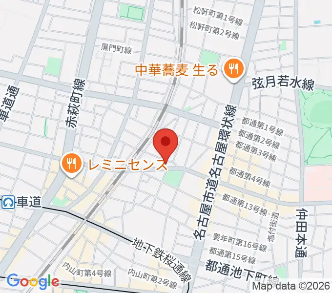 植村楽器の地図