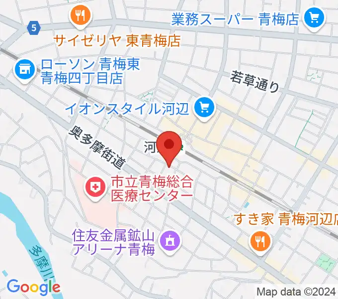 宮地楽器 河辺センターの地図