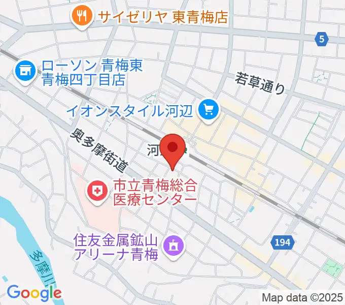 宮地楽器 河辺センターの地図