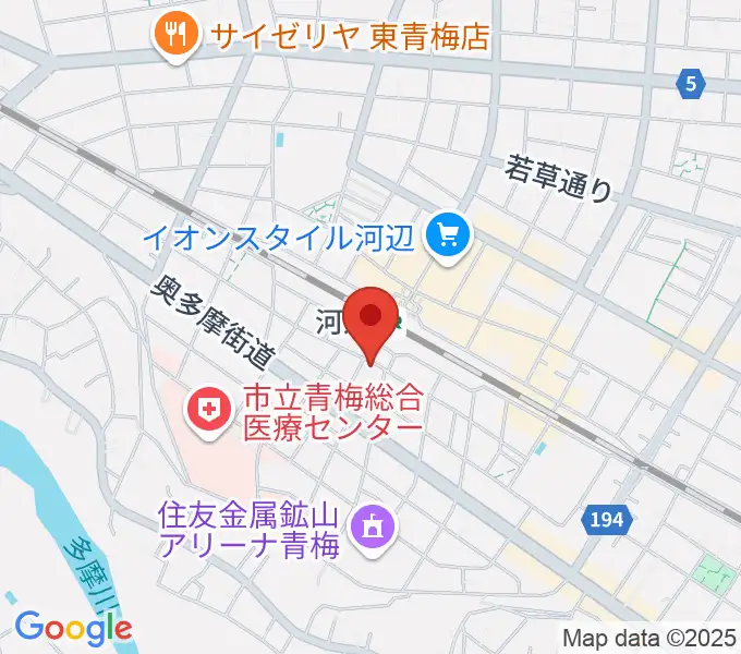 宮地楽器 河辺センターの地図