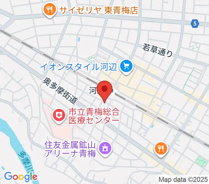 宮地楽器 河辺センターの地図