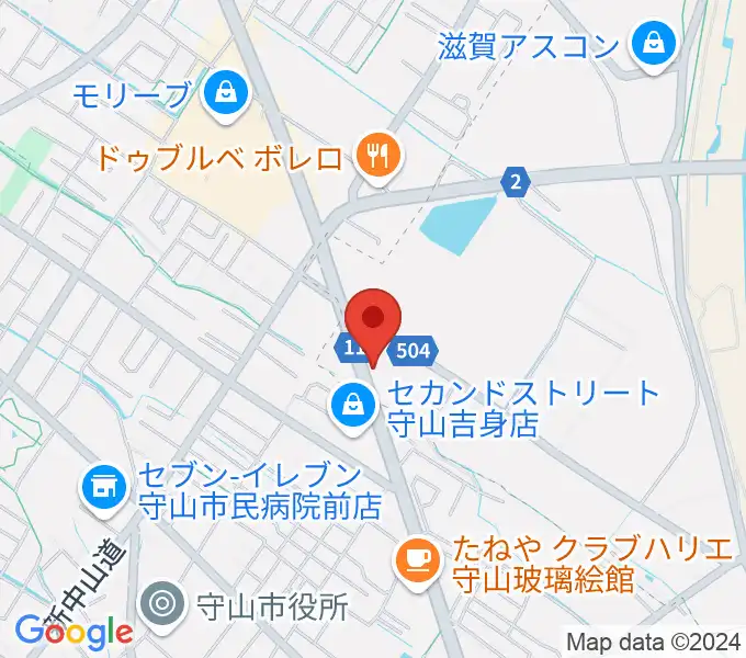 青い鳥音楽学園の地図