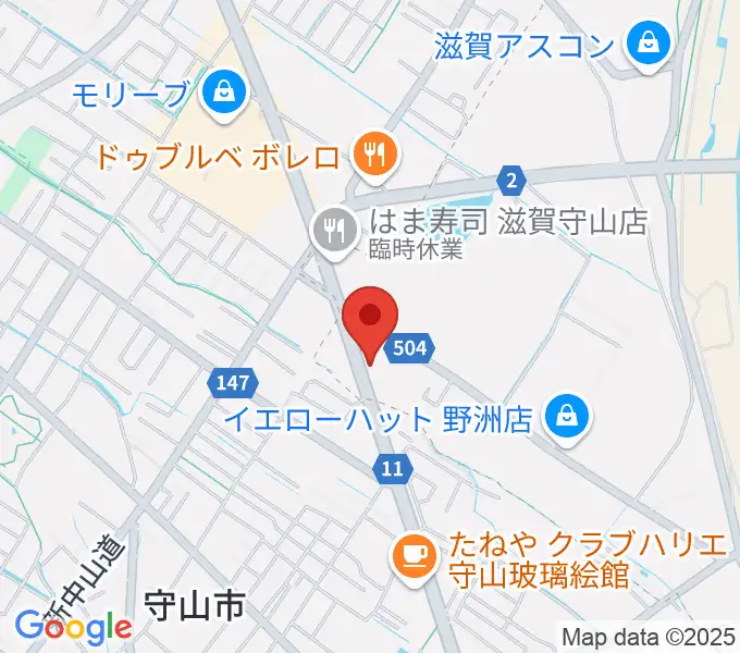 青い鳥音楽学園の地図