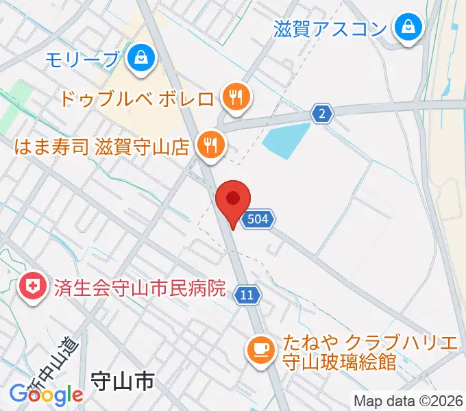 青い鳥音楽学園の地図