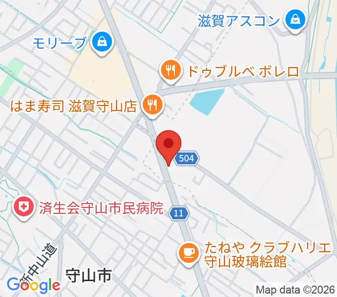 青い鳥音楽学園の地図