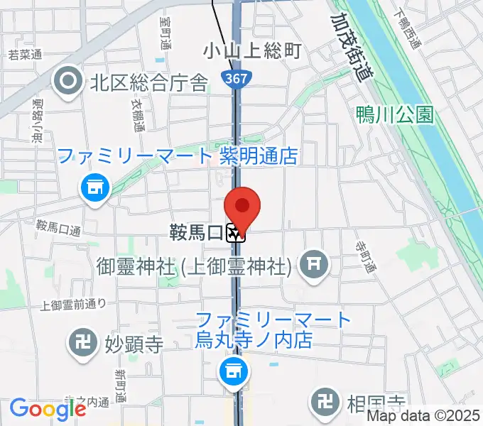 一木楽器の地図