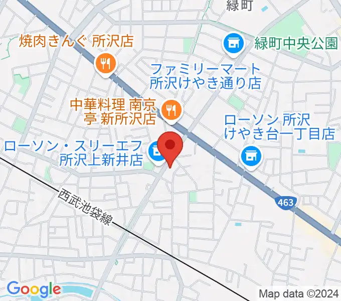 ユニスタイル小手指 ヤマハミュージックの地図